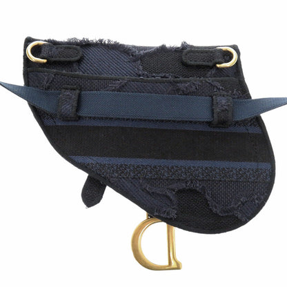 Christian Dior Waist bag canvas Navy Saddle bag Women Rovelle Bags