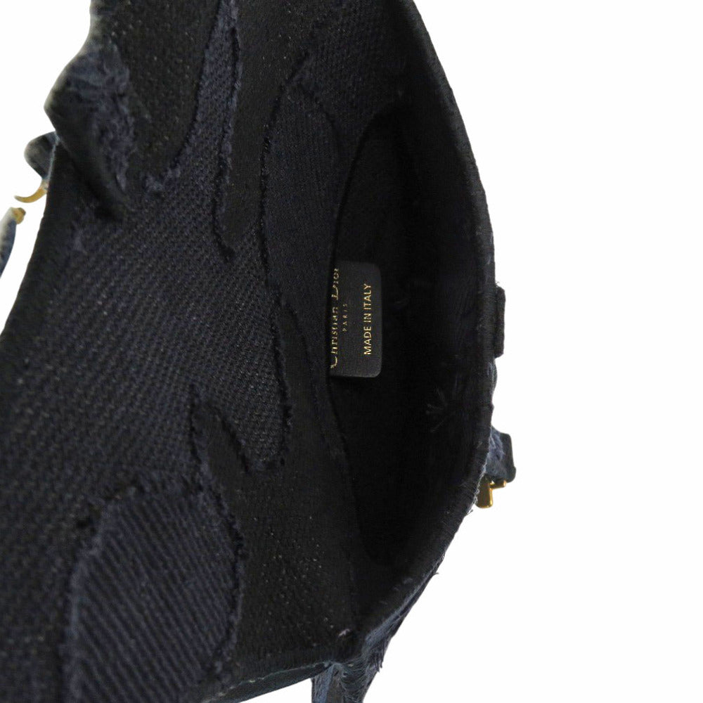 Christian Dior Waist bag canvas Navy Saddle bag Women Rovelle Bags