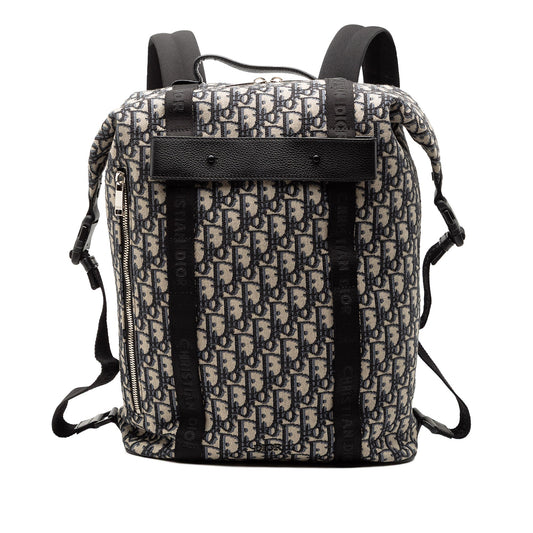 Blue Dior Oblique Canvas Safari Backpack Rovelle Bags