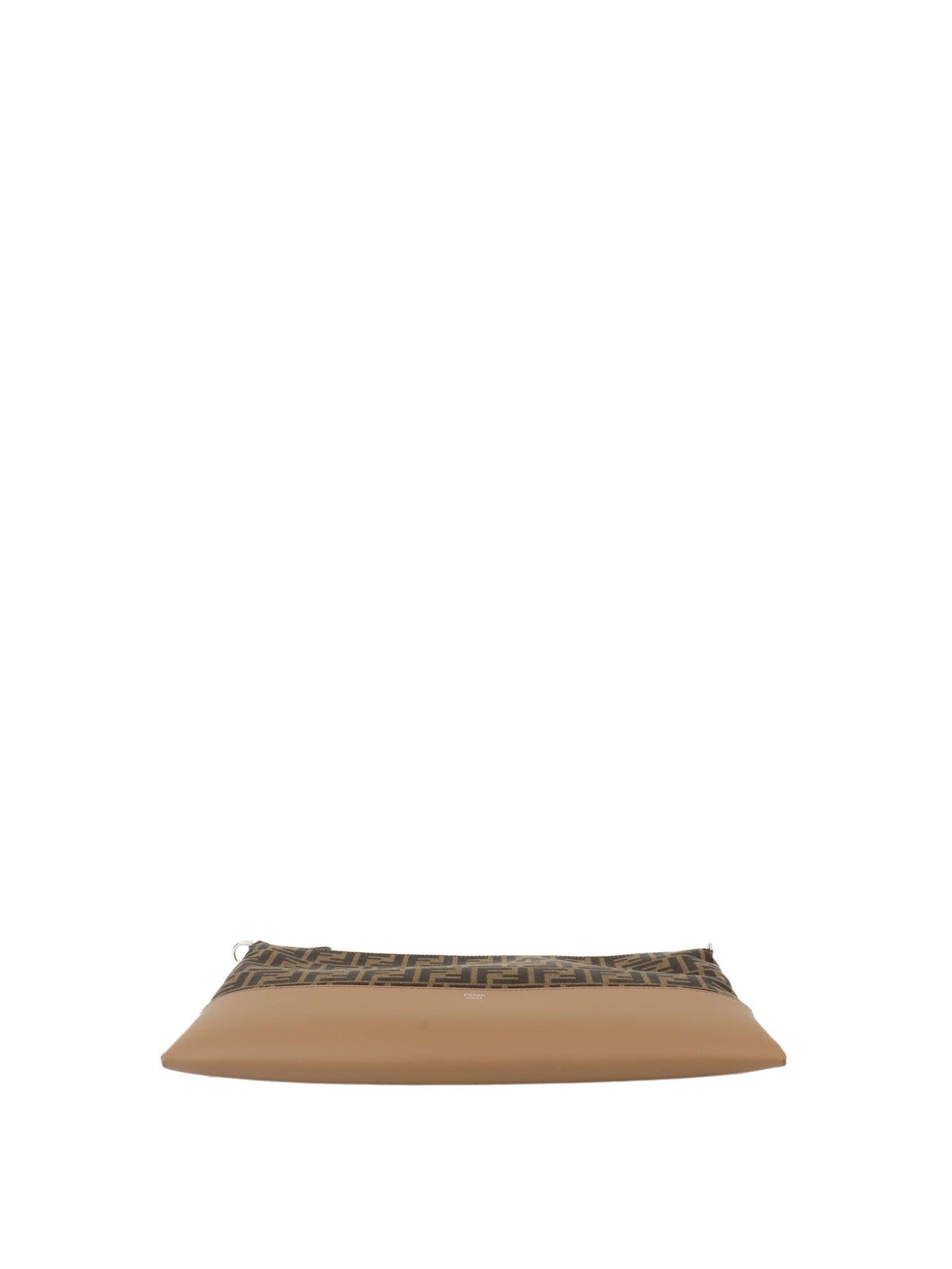 Fendi Brown Logo Fabric Shoulder Bag. Rovelle Bags