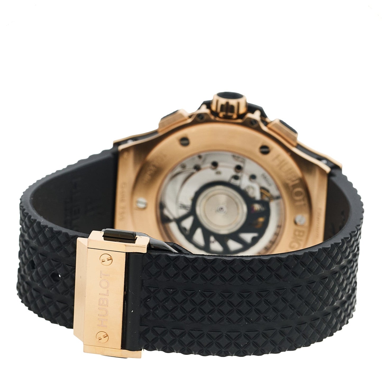 18K Rose Gold Rubber 41mm Big Bang Automatic Watch Black 341.PX.130.RX