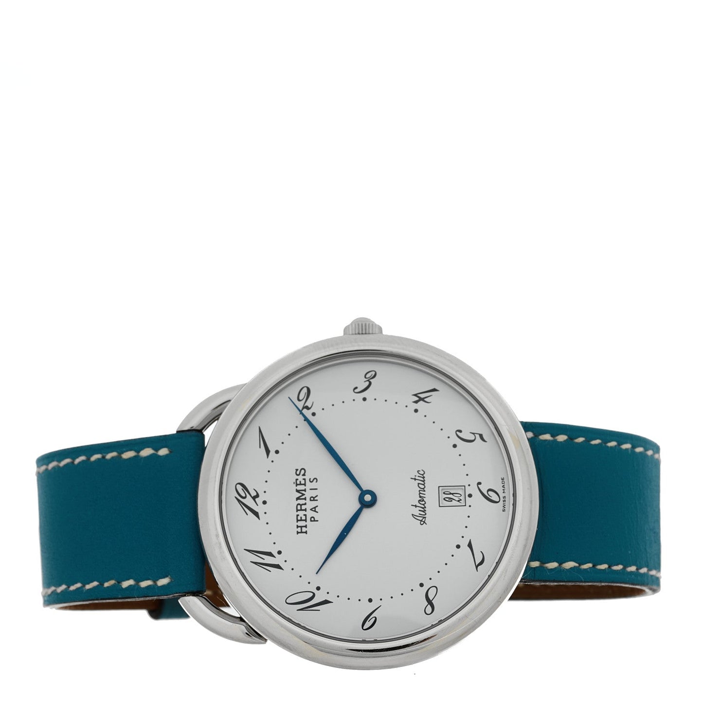 Stainless Steel Swift 41mm Arceau Automatic Watch Blue Jean