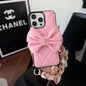 New Luxury CC Bowknot leather phone case for iPhone