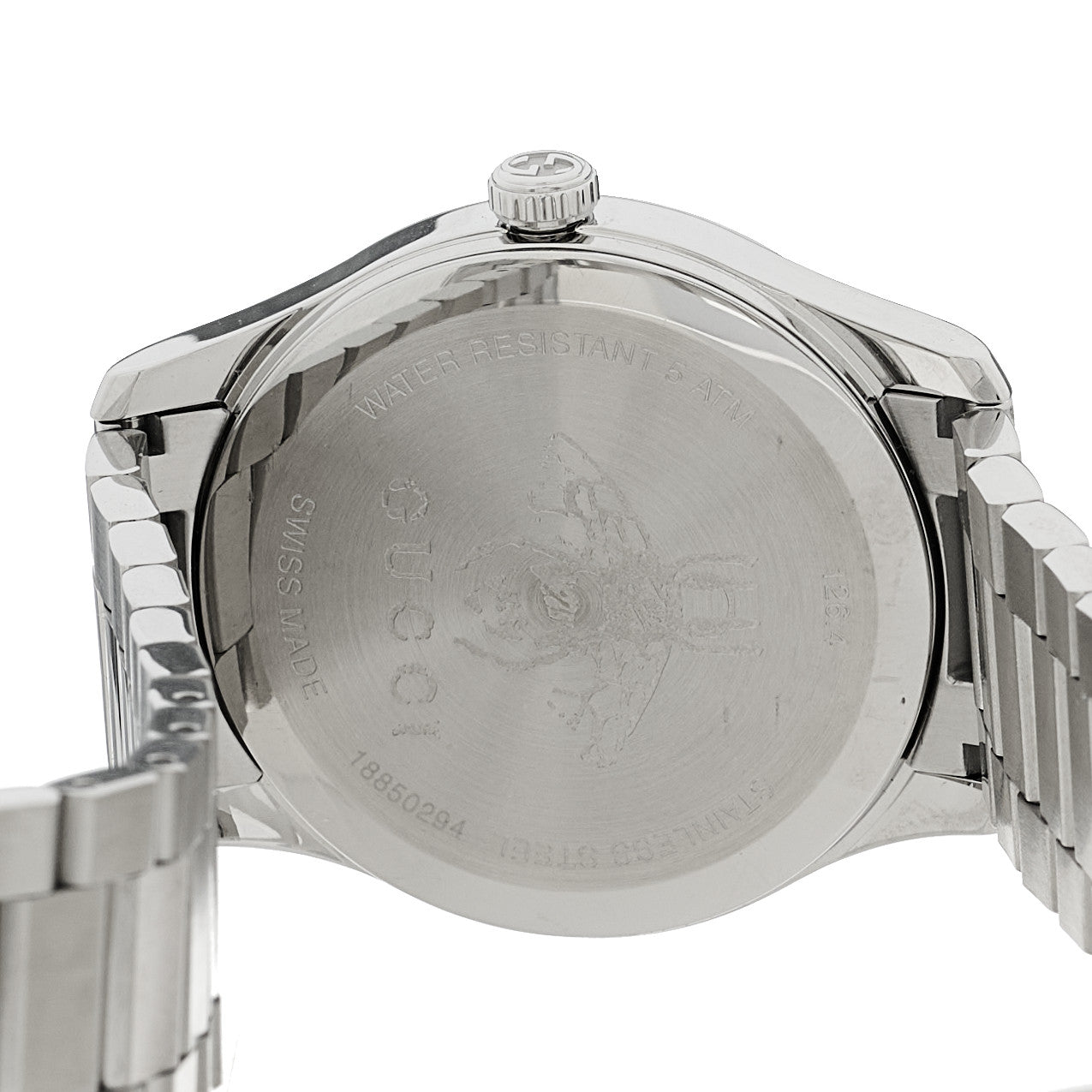 Stainless Steel 38mm G-Timeless Charm Quartz Watch Black