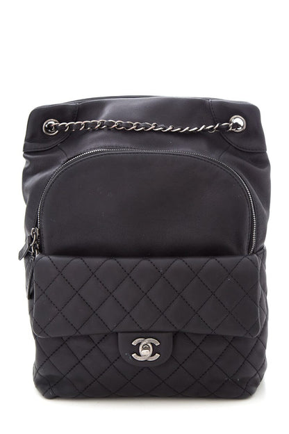 Chanel Black Lambskin CC Backpack Rovelle Bags