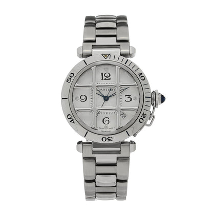 Stainless Steel 38mm Pasha C Grille Automatic Watch