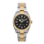 Stainless Steel 18K Yellow Gold 36mm Oyster Perpetual Explorer Watch Black 124273