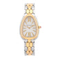 Stainless Steel 18K Yellow Gold Diamond Bezel 33mm Serpenti Seduttori Quartz Watch