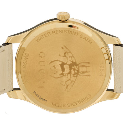 Stainless Steel Calfskin 36mm G-Timeless Bee Quartz Watch White