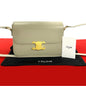 CELINE Shoulder Bag leather beige Classic Triomphe Women