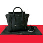 CELINE Shoulder Bag leather black Luggage nano shopper Women(Unisex)
