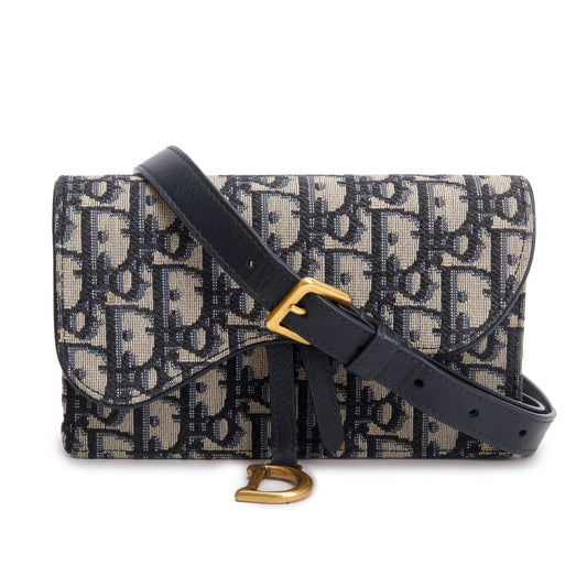 Christian Dior 2020 Oblique Saddle Belt Pouch Rovelle Bags