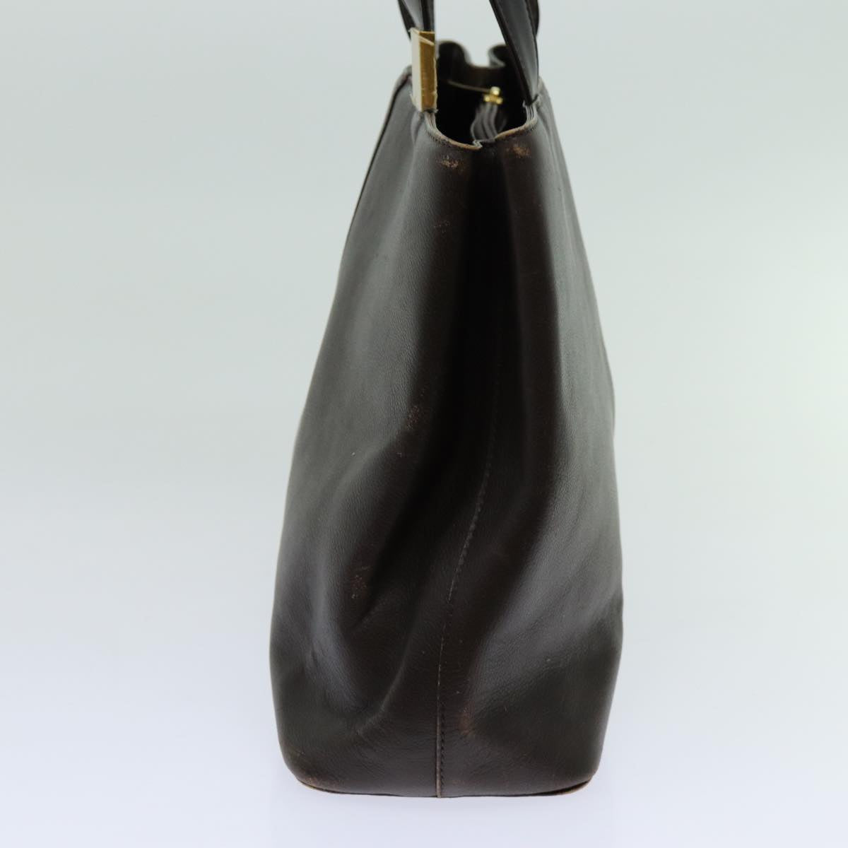 Burberry Auth Leather Brown Handbag Style 2
