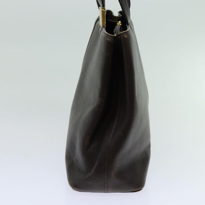 Burberry Auth Leather Brown Handbag Style 2
