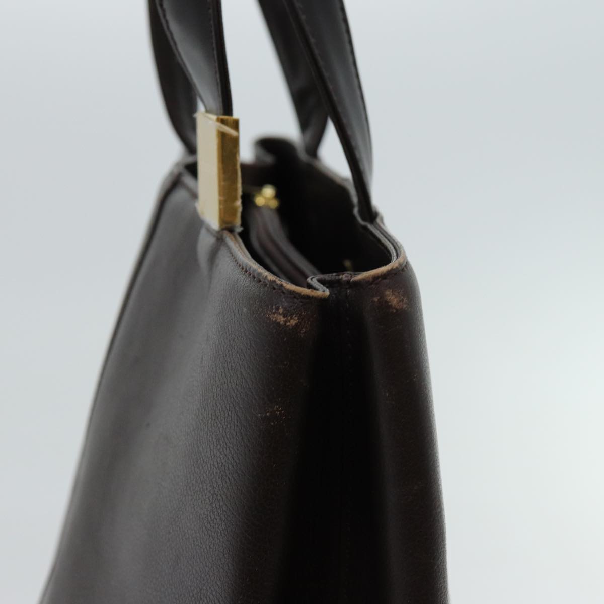 Burberry Auth Leather Brown Handbag Style 2