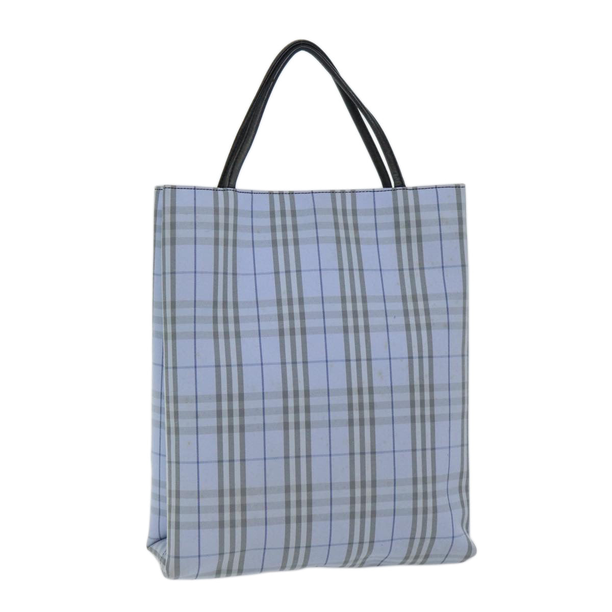 Burberry Nova Auth Canvas Blue Handbag