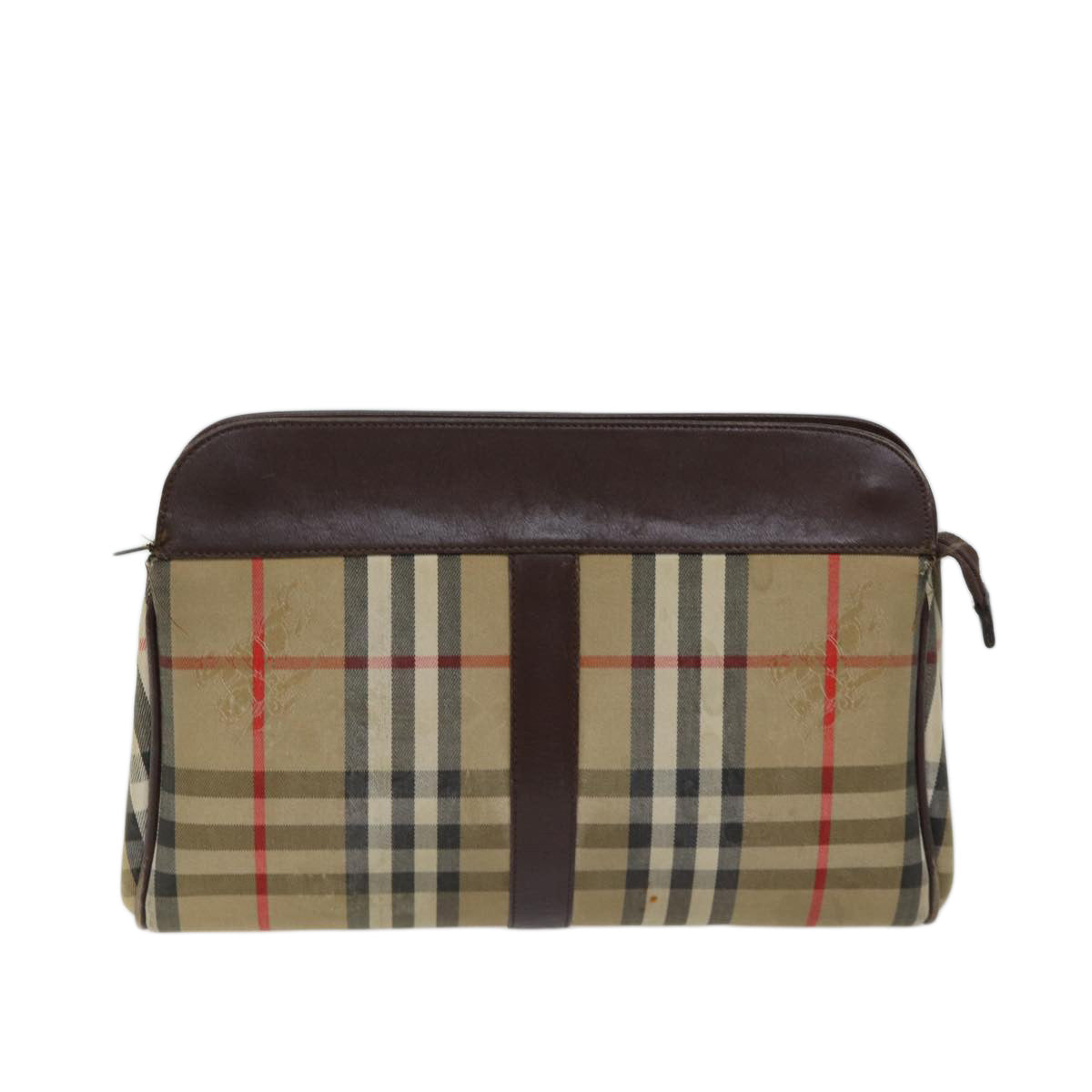 Burberry BURBERRYSs Nova Canvas Beige Clutch Bag