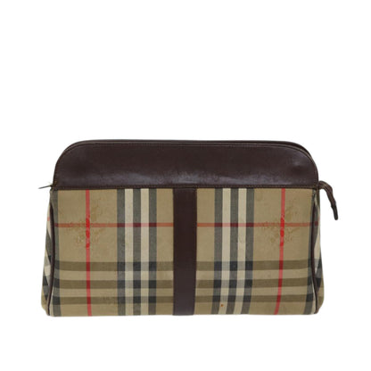 Burberry BURBERRYSs Nova Canvas Beige Clutch Bag