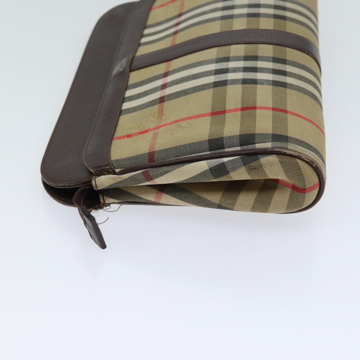 Burberry BURBERRYSs Nova Canvas Beige Clutch Bag
