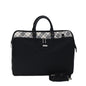 Burberry label Auth Canvas Black Handbag