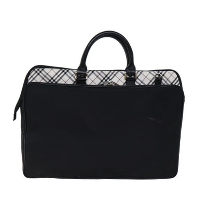 Burberry label Auth Canvas Black Handbag