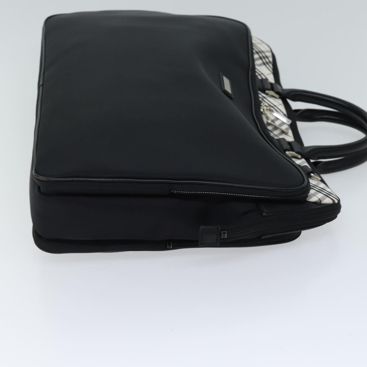 Burberry label Auth Canvas Black Handbag