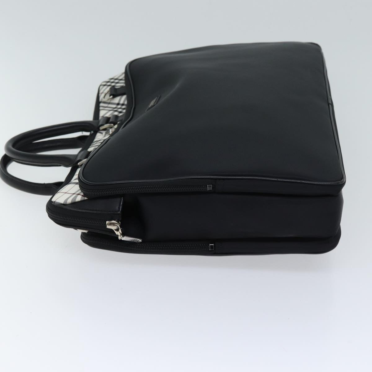 Burberry label Auth Canvas Black Handbag