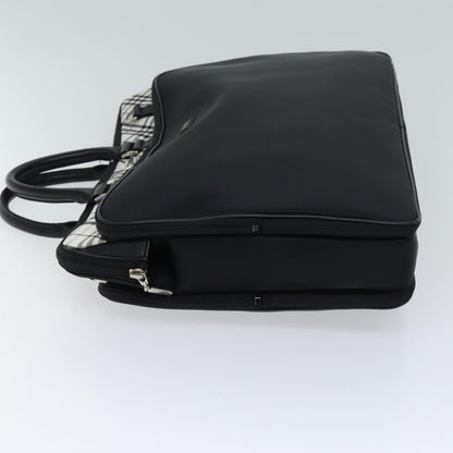 Burberry label Auth Canvas Black Handbag