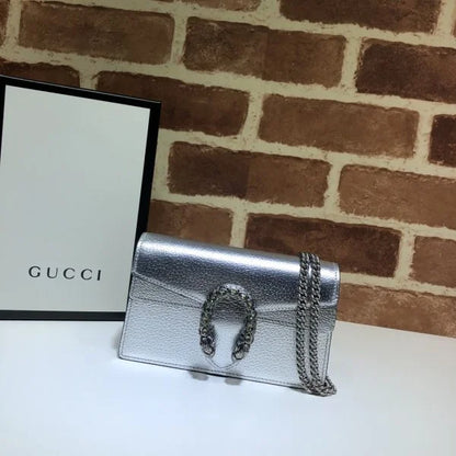 Gucci Dionysus Shiny Leather Shoulder Bag