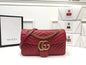 Gucci GG Marmont Matelass茅 Shoulder Bag Red