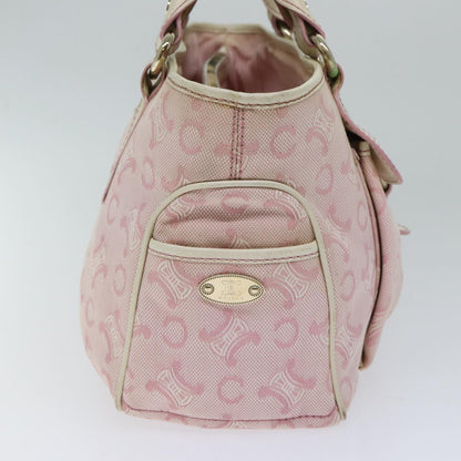 Luxury CELINE C Macadam Canvas Hand Bag Pink 71536