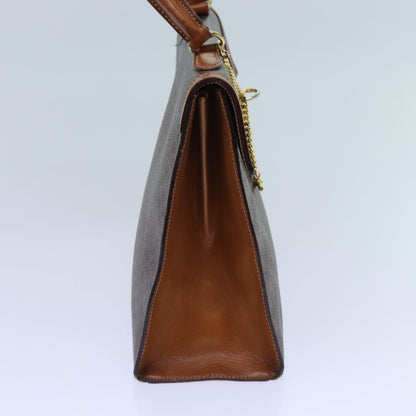 Luxury CELINE Macadam Canvas Hand Bag PVC Brown 71538
