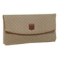 Luxury CELINE Macadam Canvas Clutch Bag Beige 71544