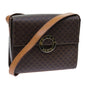 Luxury CELINE Macadam Canvas Shoulder Bag PVC Brown 71881