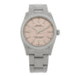 Stainless Steel 34mm Oyster Perpetual Watch Pink 124200