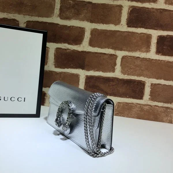 Gucci Dionysus Shiny Leather Shoulder Bag