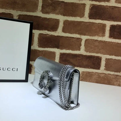 Gucci Dionysus Shiny Leather Shoulder Bag