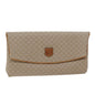 Luxury CELINE Macadam Canvas Clutch Bag Beige 72090
