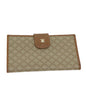 Luxury CELINE Macadam Canvas Long Wallet Coated Canvas Beige  72096