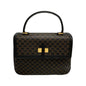 CELINE Handbag Leather, PVC black Macadam Women