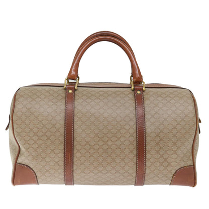 Luxury CELINE Macadam Canvas Boston Bag Beige 72470