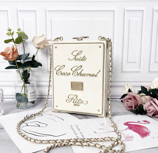 Chanel Luxury Lambskin Gold Handbag Style 5 Rovelle Bags