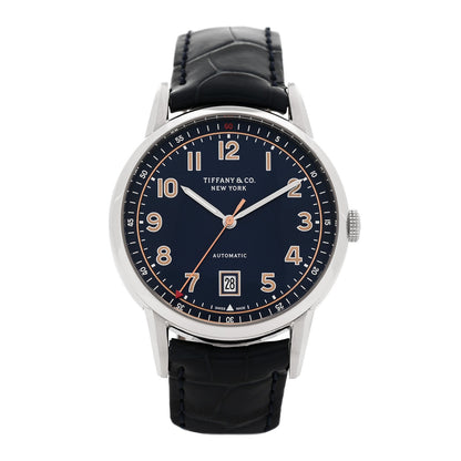 Stainless Steel Alligator 40mm CT60 3-Hand Automatic Watch Blue