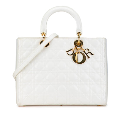 Dior Lady Dior Quilted Leather Handbag Rovelle Bags