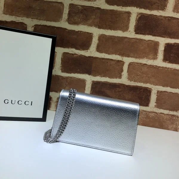Gucci Dionysus Shiny Leather Shoulder Bag