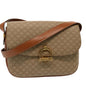 Luxury CELINE Macadam Canvas Shoulder Bag Beige 73027