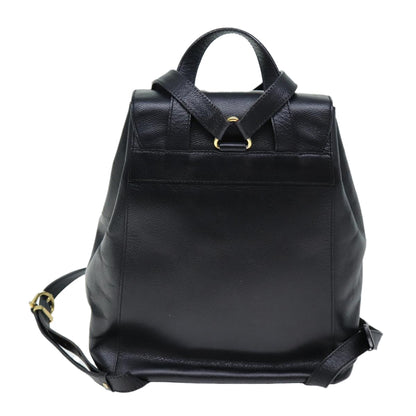 Luxury CELINE Backpack Leather Black 73090