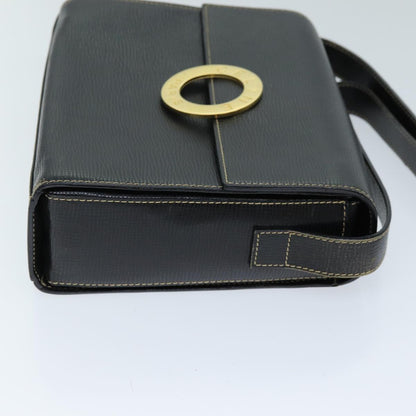 Luxury CELINE Shoulder Bag Leather Black 73484
