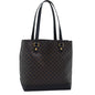 Luxury CELINE Macadam Canvas Hand Bag PVC Black 73589