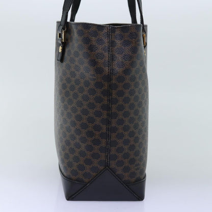 Luxury CELINE Macadam Canvas Hand Bag PVC Black 73589